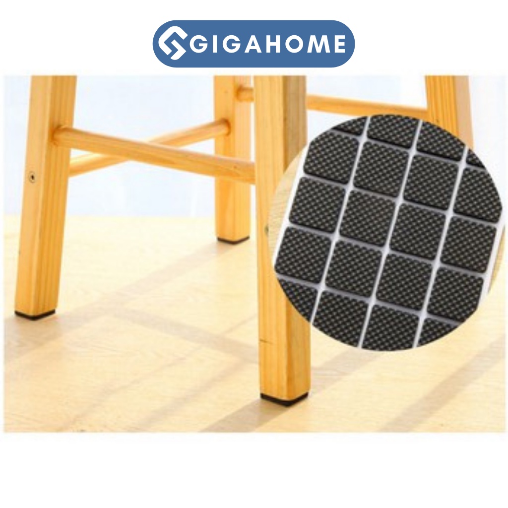 Combo 30 Miếng Dán Chân Bàn Ghế GIGAHOME Hình Vuông Tránh Trầy Xước Sàn Giảm Ồn 4793