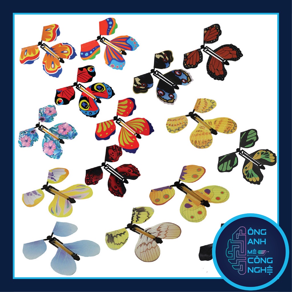Bướm giấy tự bay lên nhiều màu sắc dễ thương Magic Butterfly dùng làm đồ chơi, decor, trang trí, quà tặng