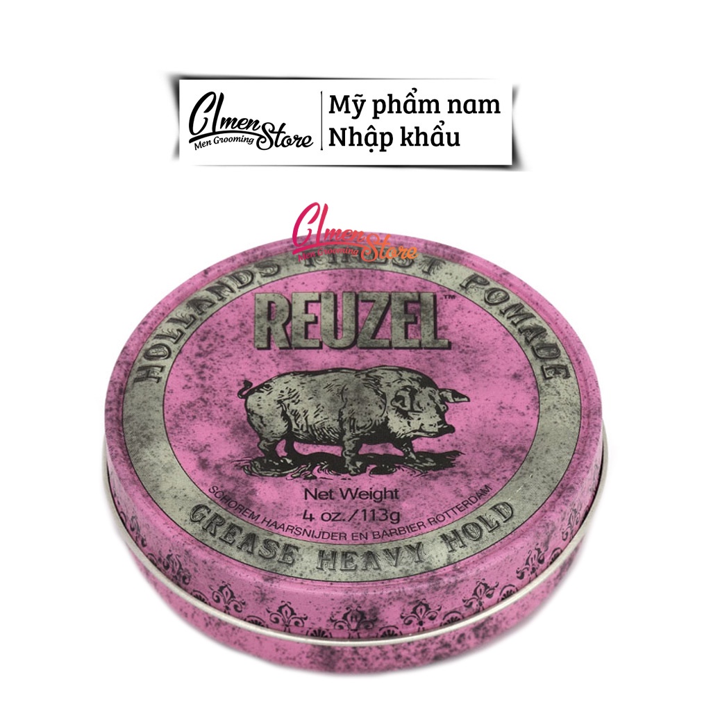 [FULL LINE] Reuzel Pomade tạo kiểu tóc [Blue - Pink - Red - Extreme Hold - Green - Matte Clay - Fiber] - Full size