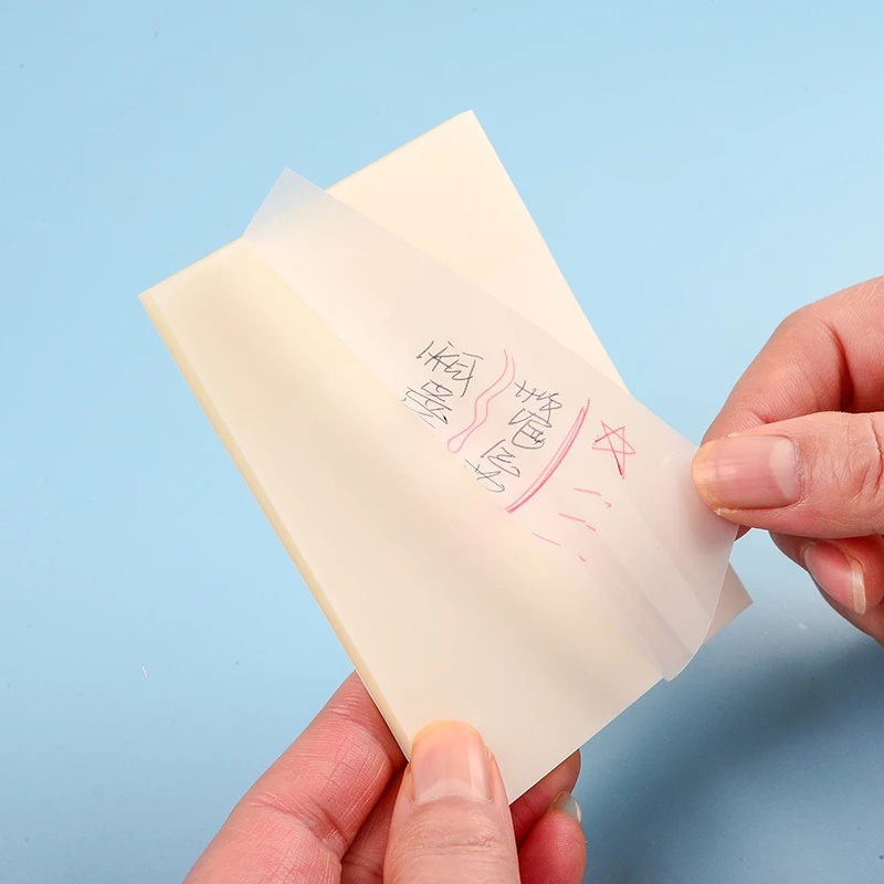Bộ 50 tờ giấy dán ghi chú RUIXIANG trong suốt không thấm nước