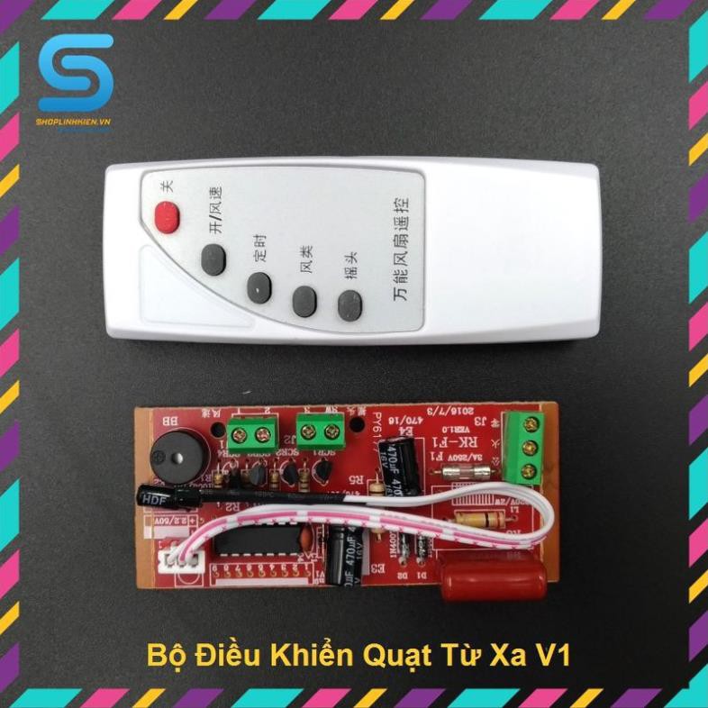 Bộ Điều Khiển Quạt Từ Xa QT-311 (Chế Quạt Thường Thành Từ Xa)