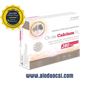 Canxi hữu cơ chela-calcium d3 hộp 30 viên – chính hãng