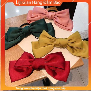 Kẹp tóc nơ ruy băng cỡ lớn thời trang hàn quốc