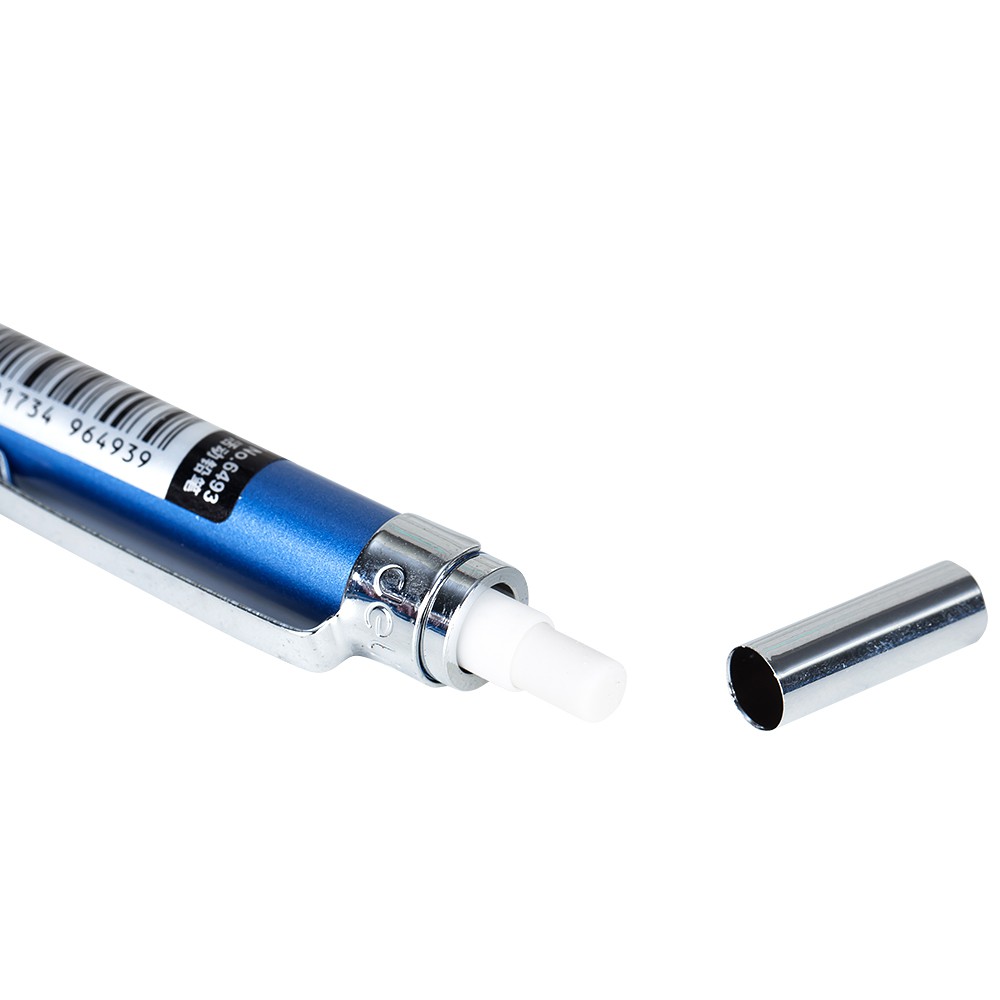 Bút chì kim 0.7mm Deli có đầu tẩy tiện lợi thân kim loại không gỉ độ bền cao giữ ngòi không gãy, an toàn khi dùng -E6493