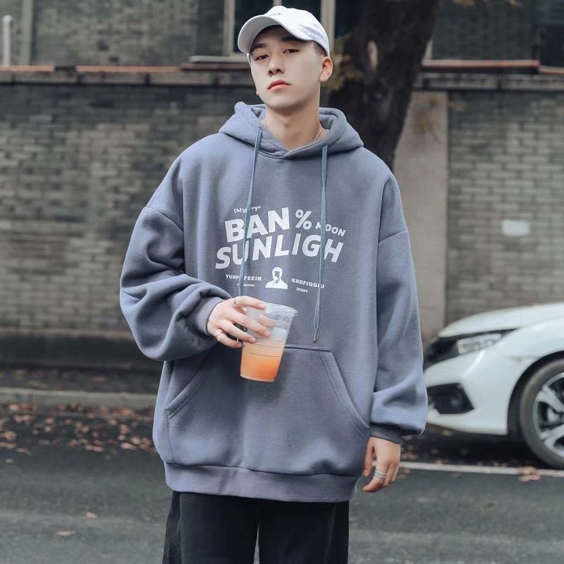 Áo Hoodie Dáng Rộng Phong Cách Hong Kong Thời Trang Mùa Thu Cho Nam