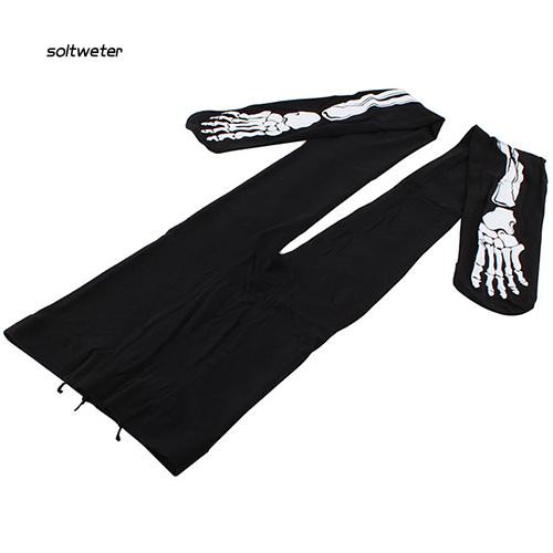 Quần tất nữ họa tiết bộ xương quyến rũ