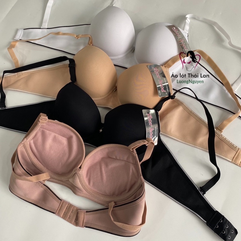Áo ngực mút dày mặc áo dài nâng ngực có gọng Sister hood 2280 vải mát size 32, 34, 36 màu trắng hàng Thái lan