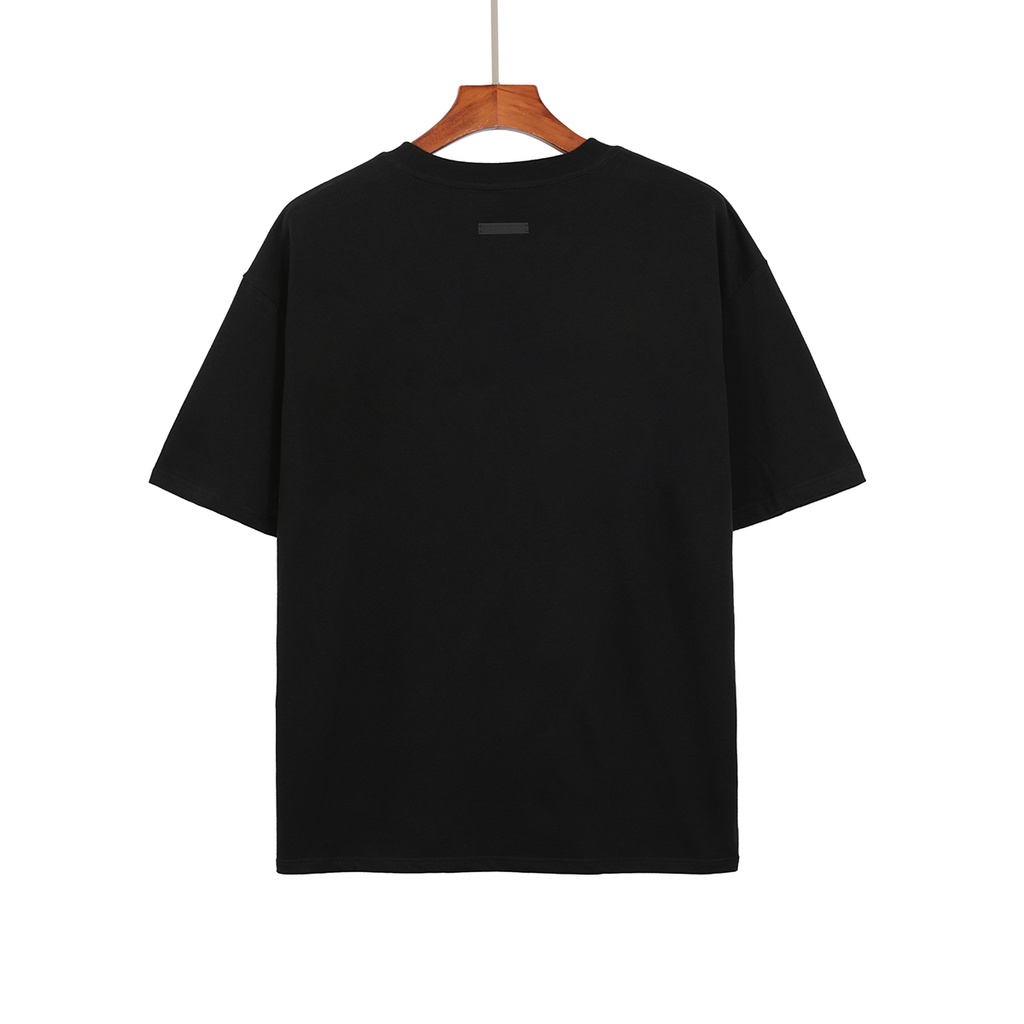 FOG FEAR OF GOD Season 7 7th Main Line Flocking Printed Short Sleeve T-Shirt High Street Tide Brand Loose Half Sleeve