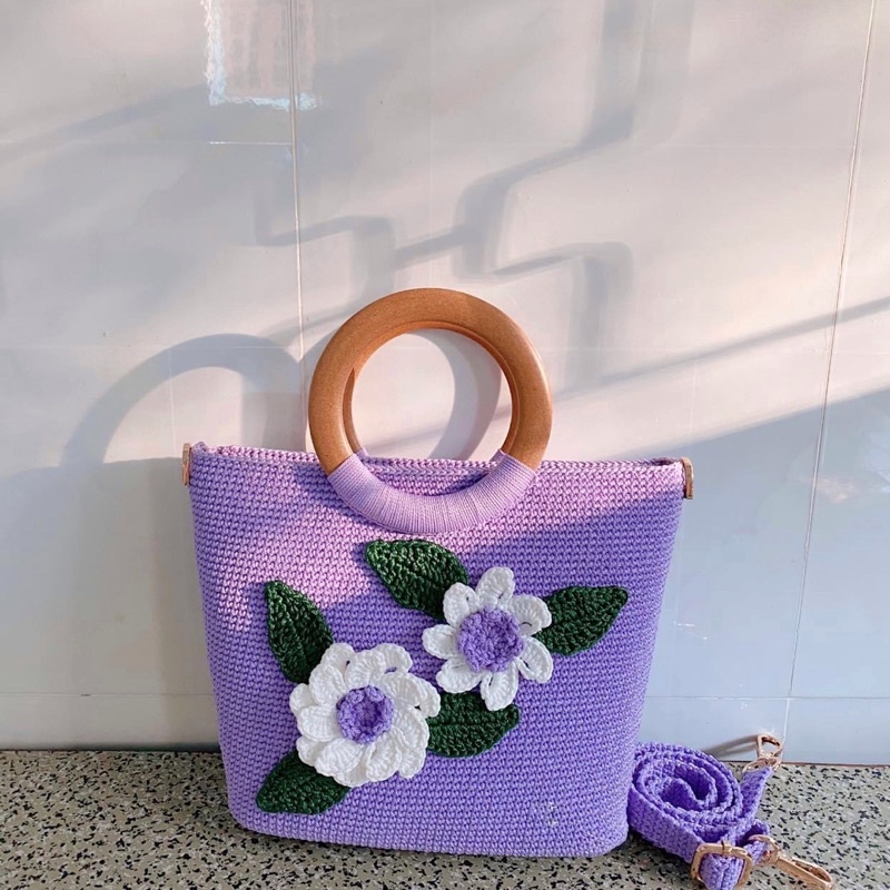 Túi len móc handmade