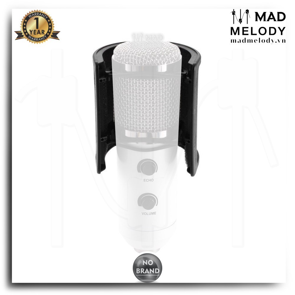 Màng lọc âm hai lớp The Bop Net Professional Pop Filter Cage kẹp thân mic tặng kèm 4 thun dự phòng