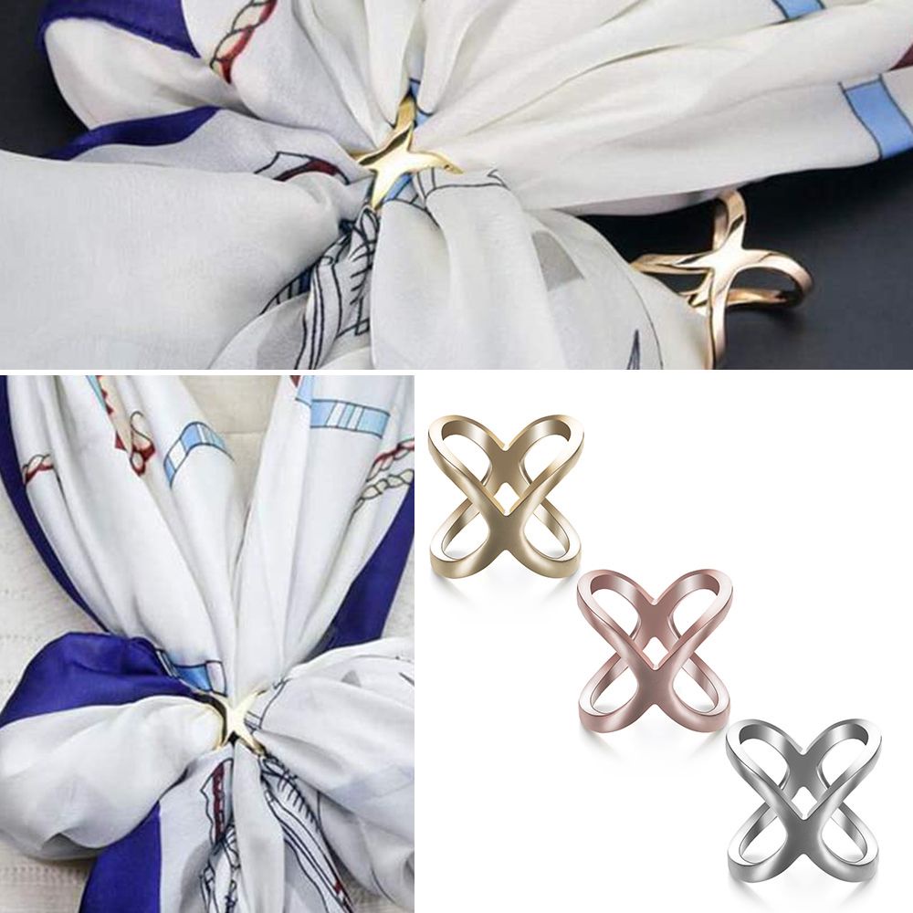 Kẹp giữ khăn quàng cổ bằng hợp kim tráng men nhiều màu tùy chọn thời trang cho nữ