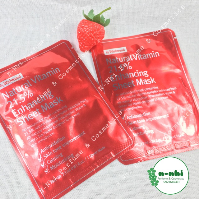 Mặt nạ By Wishtrend Nature Vitamin 21.5 Enhancing Sheet mask
