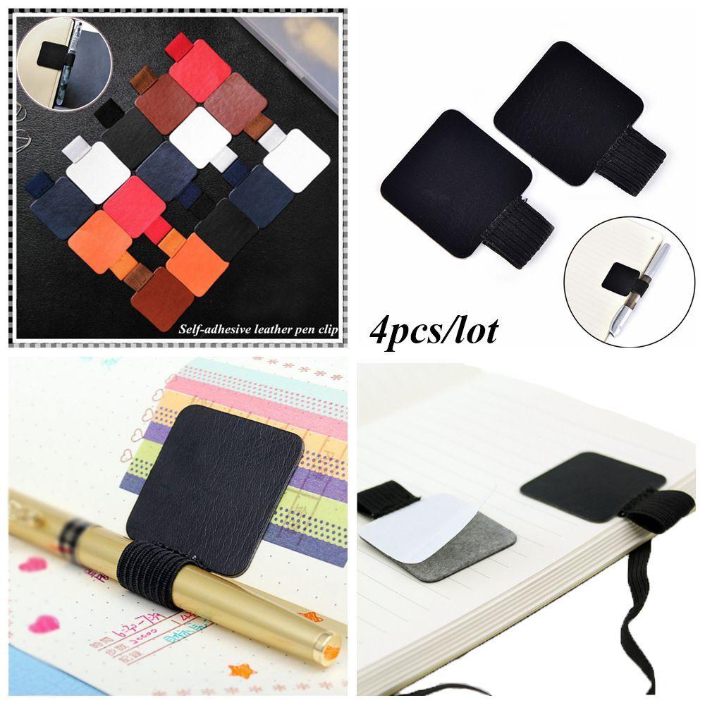 LEISURE Set 4 Giá Đỡ Bút Tự Dính Co Giãn Tiện Dụng Cho Văn Phòng