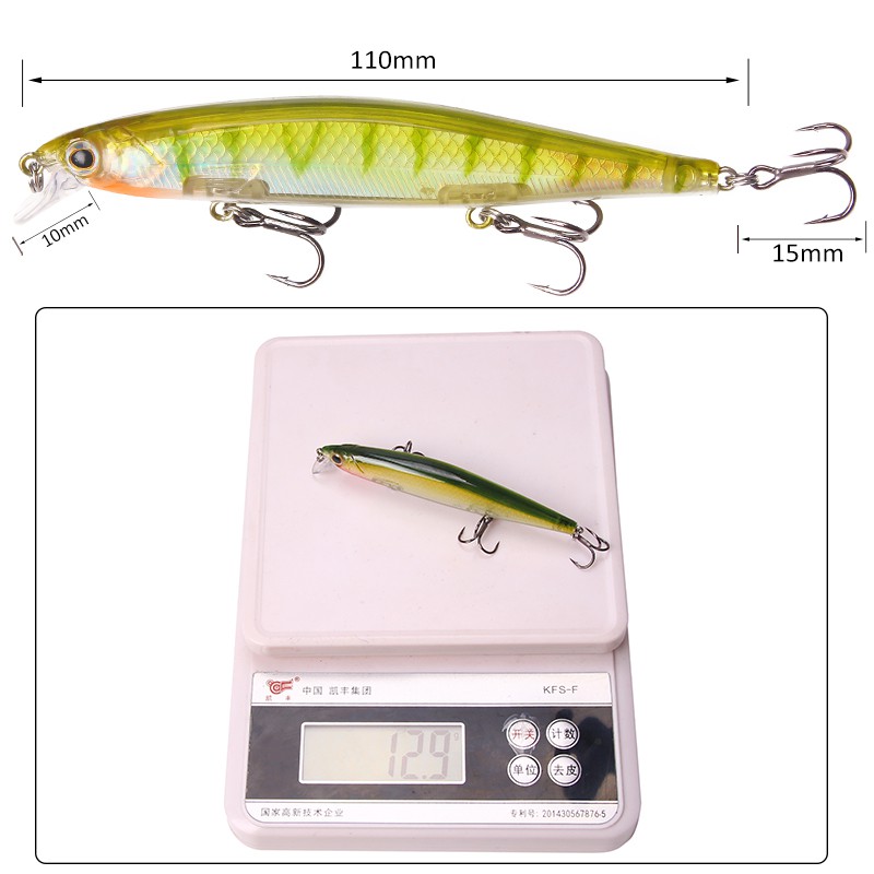 Mồi câu cá giả bằng nhựa 12.9g / 11cm chuyên dụng