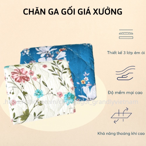 HÀNG TẠI XƯỜNG - CHĂN COTTON GRANDLY CHÍNH HÃNG