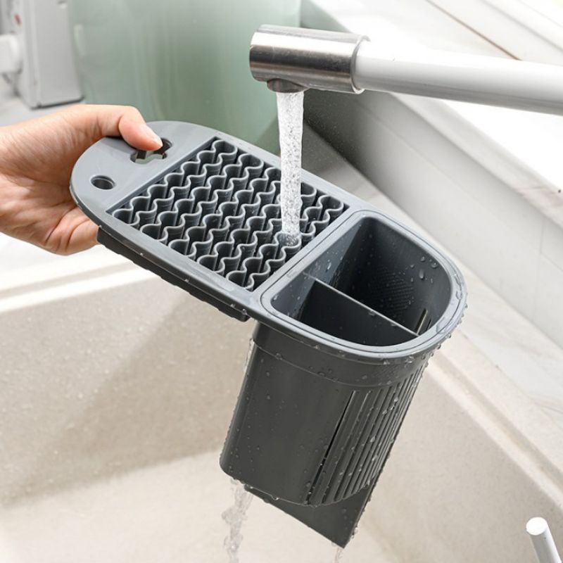 Hộp sấy đồ dùng nhà bếp dao, kéo, đũa, muỗng thông minh, khử khuẩn bằng tia UV