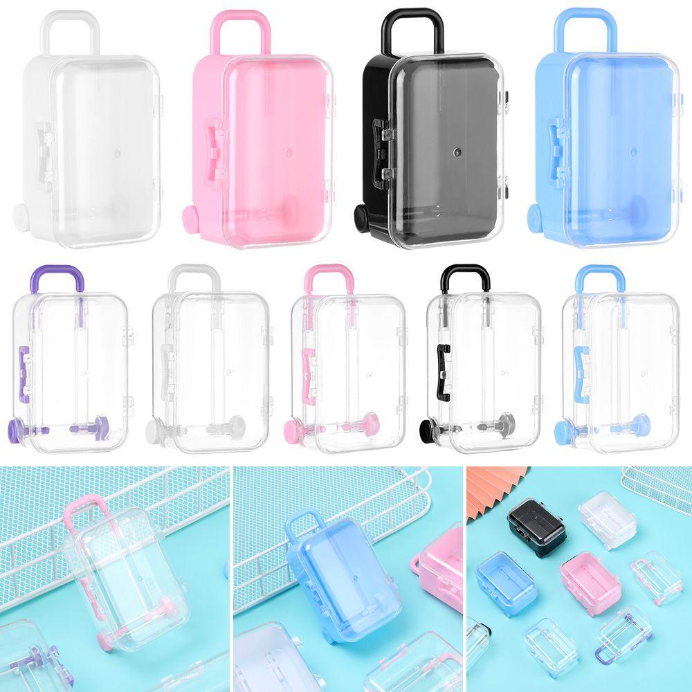 Va Li Mini Bằng Nhựa Kiểu Dáng Dễ Thương Xinh Xắn Dùng Để Trang Trí Nhà Búp Bê