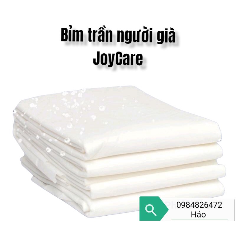 Bỉm Trần người già JoyCare 100 miếng size M L từ 40_75kg có vách chống tràn 2 bên siêu thấm kháng khuẩn mềm mỏng