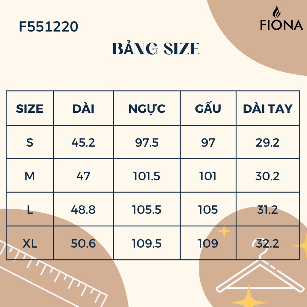 Sơ mi sáng suông họa tiết chấm bi nâu chun cổ và tay kẹp bèo dập nhăn FIONA F551220