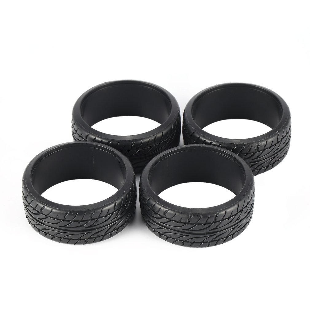 Set 4 bánh xe thay thế cho xe ô tô đua đồ chơi tỉ lệ 1 : 10