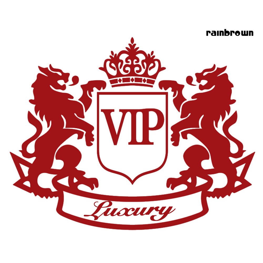 Miếng Dán Trang Trí Xe Hơi Hình Sư Tử Vip