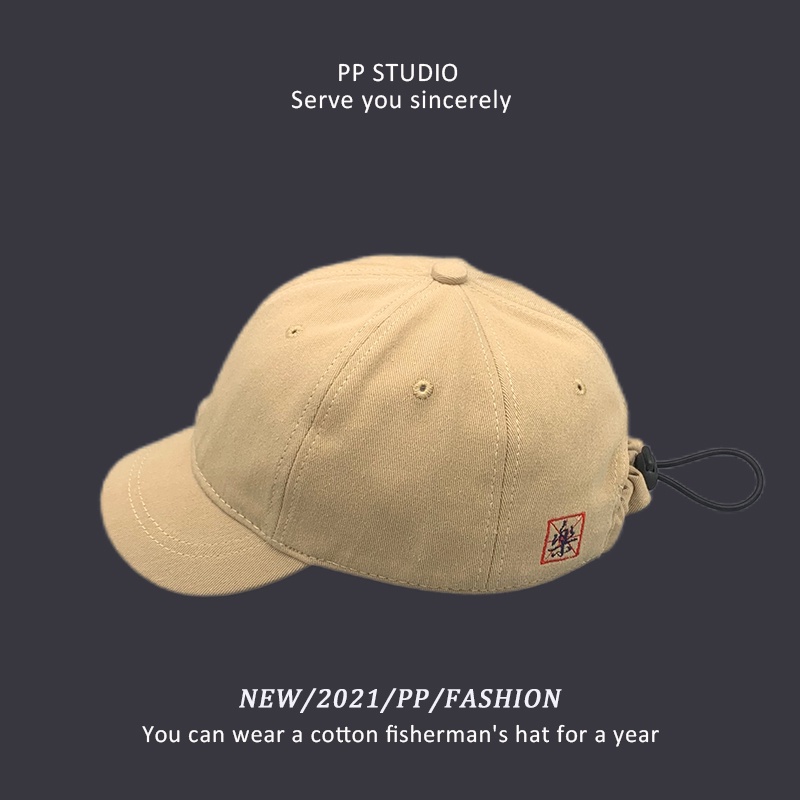 Mũ lưỡi trai vành ngắn mềm mại phong cách Nhật Bản trẻ trung sành điệu cho nam