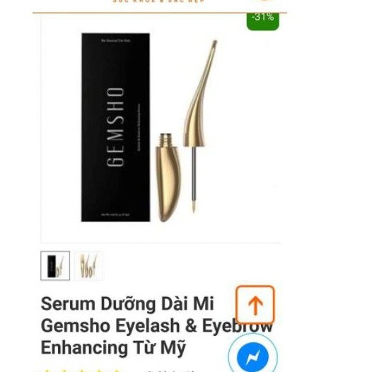 Serum dưỡng dài mi GEMSHO EYELASH &amp; EYEBROW ENHANCING