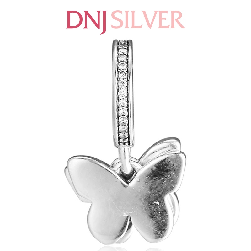 Charm bạc 925 cao cấp, hàng chuẩn bạc - Charm Fluttering Butterflies thích hợp để mix vòng tay charm - DN293