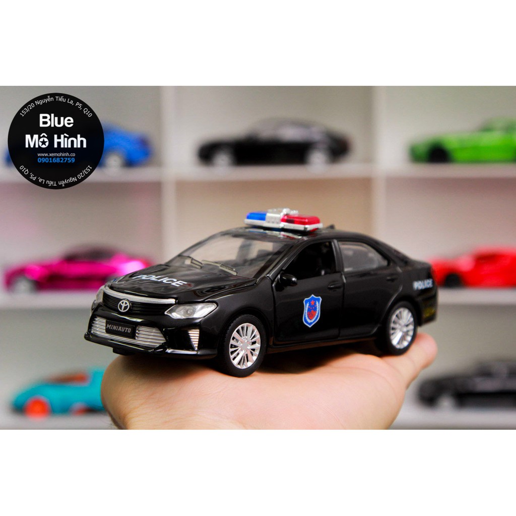 Blue mô hình | Xe cảnh sát mô hình Toyota Camry Police 1:32