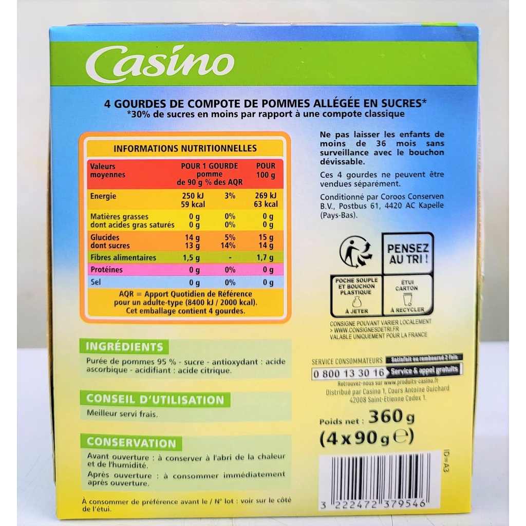 [Túi nhỏ 90g] MỨT TÁO PHẾT ÍT ĐƯỜNG [Netherlands] CSN (Less Sugar) Apple Spread