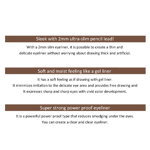 [the SAEM] Eco Soul Powerproof Super Slim Eyeliner 0.1g