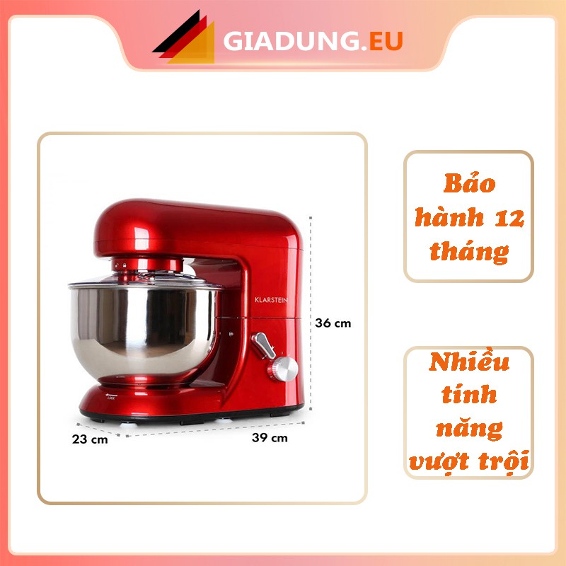 MÁY ĐÁNH TRỨNG TRỘN BỘT ĐA NĂNG KLARSTEIN BELLA ROSSA 1200W