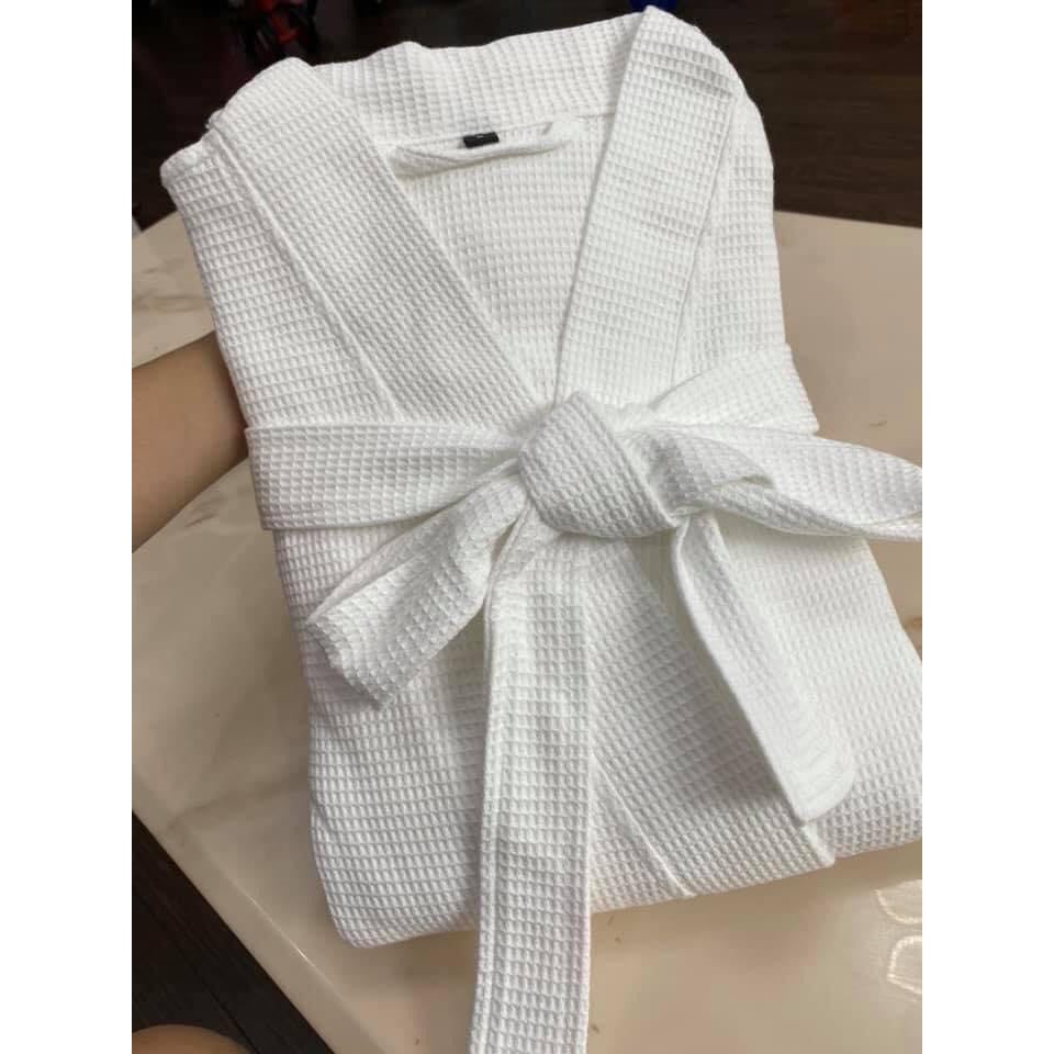 Áo choàng tắm loại 1 sợi 100% cotton QUEEN TOWEL tôn dáng tôn da giữ ấm cơ thể