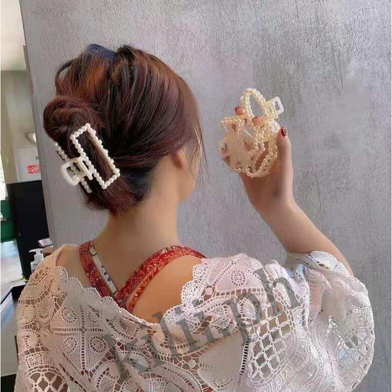 Kilii Kẹp Tóc Đính Ngọc Trai Phong Cách Hàn Quốc Cho Nữ