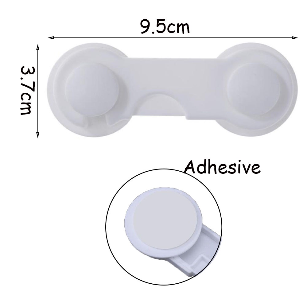 Set 1/5/10 Khóa Cửa Tủ Lạnh/Ngăn Kéo Bằng Nhựa Đa Năng Bảo Vệ An Toàn Cho Bé Nhiều Màu Sắc