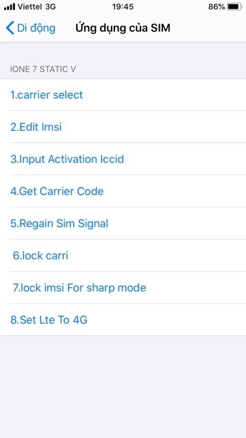 Ione 7 static V sim ghép mới nhất fix lỗi 4g điểm truy cập