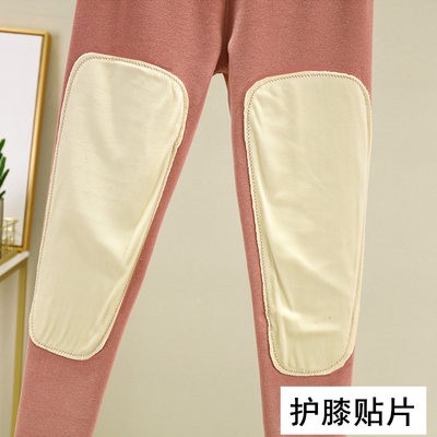 Quần legging lót nhung mùa thu đông quần nữ giữ ấm thêm lớp nhung dày quần bó sát đầu gối ống bó quần cotton