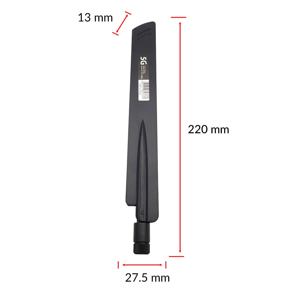 Anten Wifi 18dBi băng tần 600-6000Mhz hỗ trợ 5G 4G 3G 2G GSM GPRS chuẩn SMA