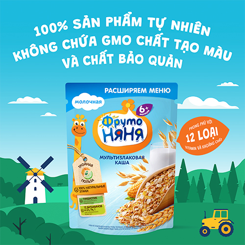 Bột ăn dặm đa ngũ cốc Fruto Nyanya 200g