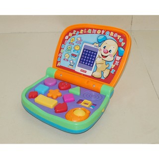 90% Đồ chơi Laptop vui học Fisher Price TIẾNG PHÁP và Tiếng Anh