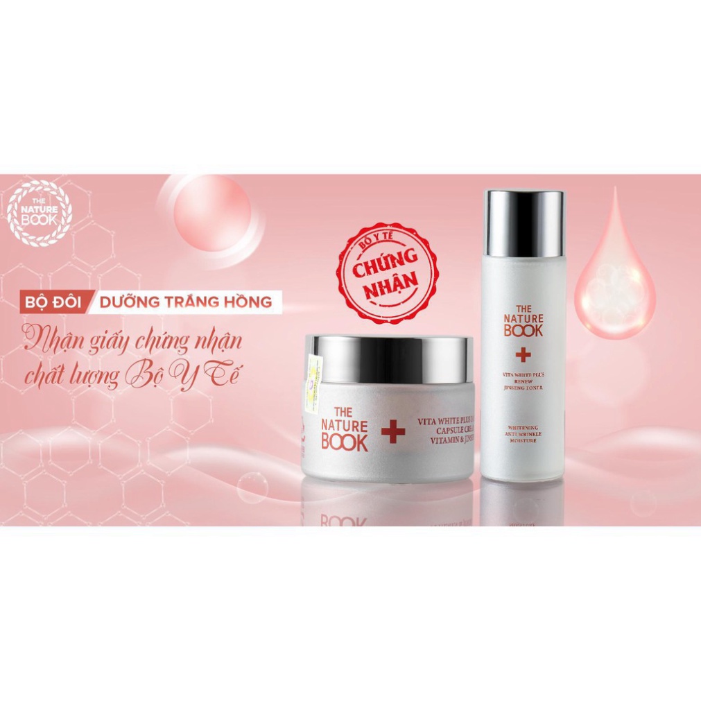 Nước hoa hồng dưỡng trắng hồng và tái tạo da Vita White Plus Renew Jinseng Toner 250ml (nhập khẩu Hàn Quốc)