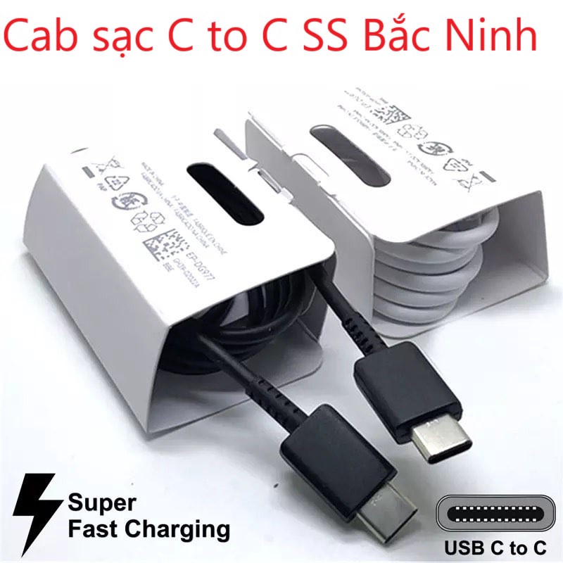 Dây sạc nhanh Cab sạc C to C chính hãng note 10, Note10 Plus,Note 20 Ultra 10 5G Hai đầu Type C-chuẩn nhà máy sản xuất