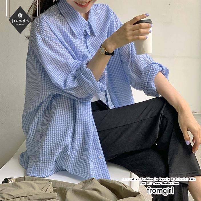 Áo Sơ Mi Nữ Tay Dài Dáng Rộng Phong Cách Hàn Quốc Thời Trang Mùa Thu Mới 2022