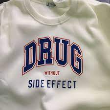Áo Sweater Cổ Tròn Dài Tay ,Nữ Nam Unisex Chất Vải Nỉ Bông in chữ Drug WAW001