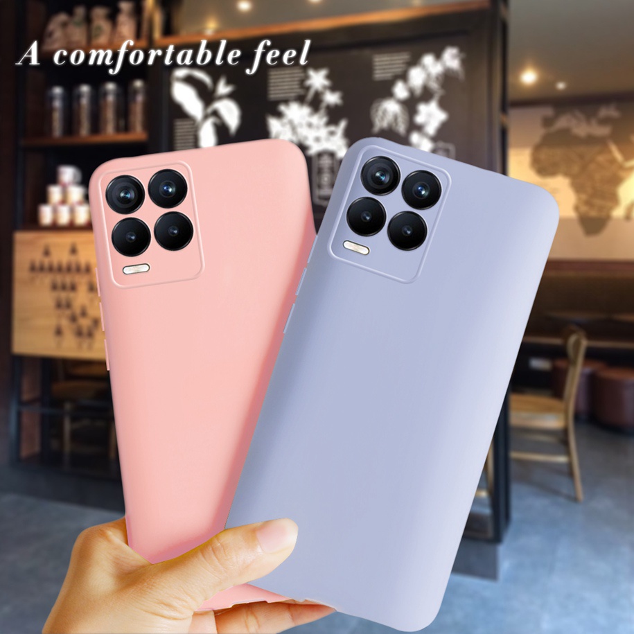 Ốp Điện Thoại Silicon Dẻo Mềm Màu Vàng Đen Cho Realme 8 2021 Realme 8 Pro Realme 8 4g Realme8 Pro 8pro 6.4 Inch