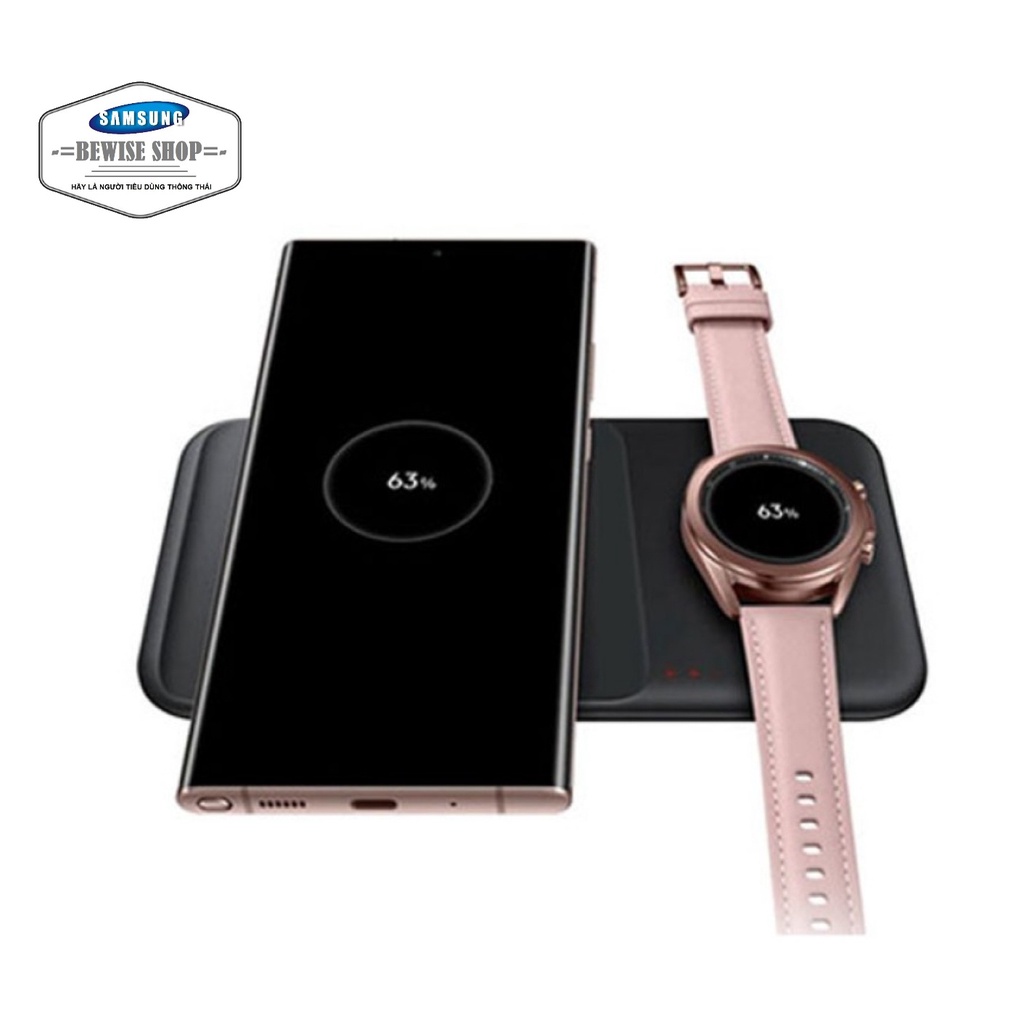 Đế Sạc Nhanh Không Dây Samsung Duo Wireless Charger P4300  Sạc Cùng Lúc 2 Sản Phẩm - Chính Hãng