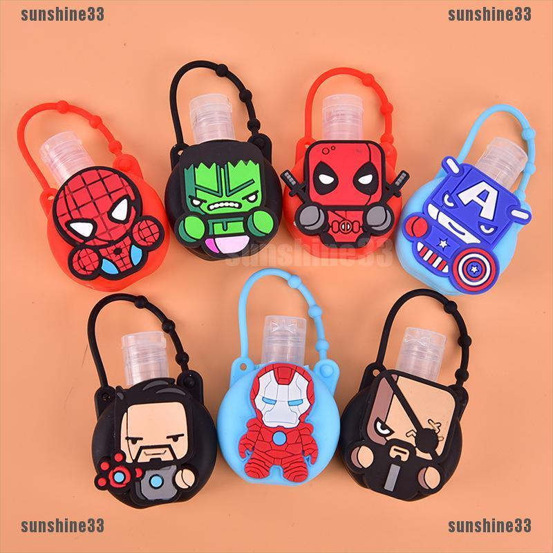 Túi Đựng Chai Nước Rửa Tay Mini Tiện Lợi Hình Nhân Vật Hoạt Hình Marvel