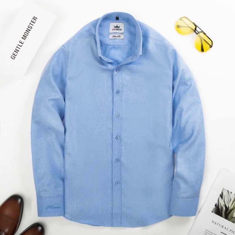 Sơ Mi Nam Công Sở Thiết Kế Cao Cấp-Chất Đũi Chống Nhăn-Mềm Mát,Form Slimfit-100% Ảnh Shop Chụp | BigBuy360 - bigbuy360.vn