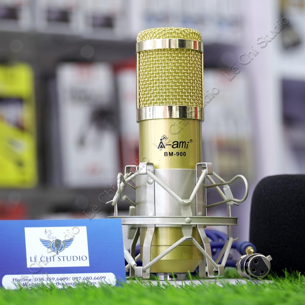 Micro Thu Âm BM900 AMI . Mic Thu Âm BM900 AMI Chuyên Dùng Hát Livestream , Thu Âm , Kiểu Dáng Cực Đẹp , Độ Bền Cao