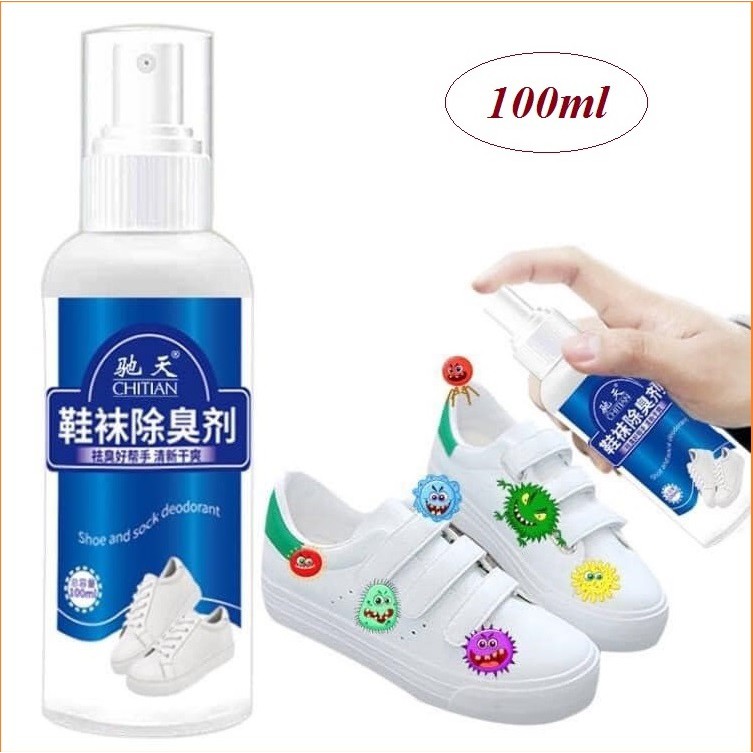 [ KHỬ MÙI ] bình xịt giày EYKOSI 225ml - chai xịt khử mùi giày và chống hôi chân hiệu quả